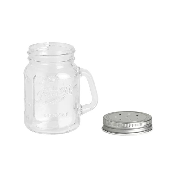 Mason Craft & More Salt and Pepper Shaker Set: Clear - 4 oz. - Picture 2 of 9